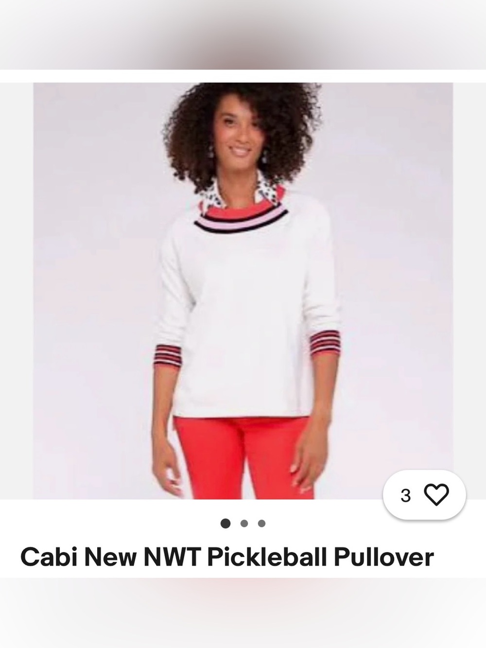 Cabi 6446 pickleball pullover